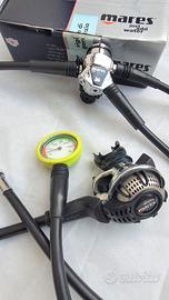 Erogatore Mares MR22 Abyss + manometro
