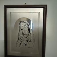 quadro modernoraffigurante la Madonna con Bambino
