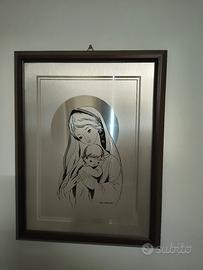 quadro modernoraffigurante la Madonna con Bambino