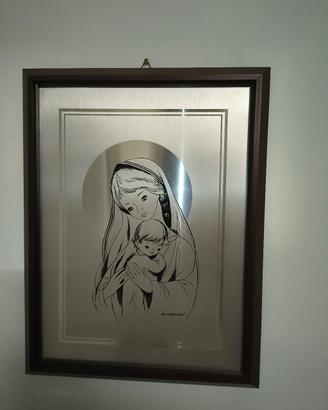 quadro modernoraffigurante la Madonna con Bambino