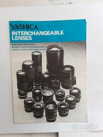 DEPLIANT OBBIETTIVI INTERCAMBIABILI YASHICA