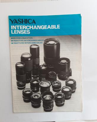 DEPLIANT OBBIETTIVI INTERCAMBIABILI YASHICA