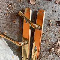 Maniglia in ottone, set 4 maniglie con serratura