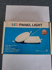 4 Faretti Tondo Led da incasso 105mm INT 120mm EXT