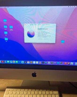 Apple iMac i5 8gb ram 1 tb SSD 21.5