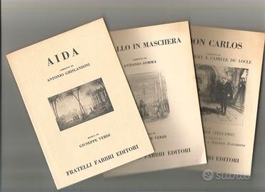 Lotto unico di 3 libretti d'opera