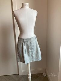 Gonna mini Twinset Actitude grigia sartoriale