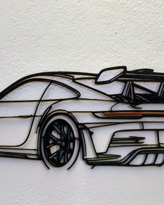 arte murale porsche