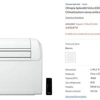 Climatizzatore Olimpia Splendid Unico EDGE