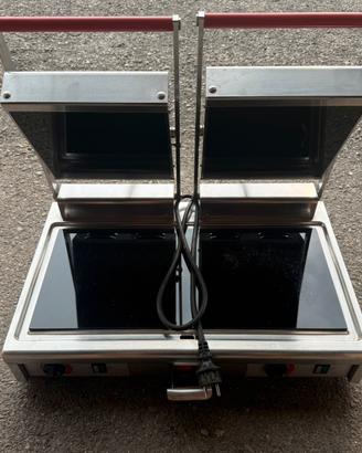 PIASTRA PROFESSIONALE DOPPIA CF INOX