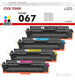 4 Toner per Canon 067 067H i-SENSYS MF657