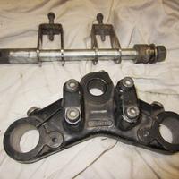 Laverda lz 125 piastra forcella + perno ruota