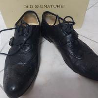 Scarpe pelle nera uomo