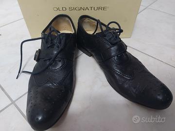 Scarpe pelle nera uomo