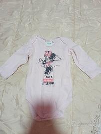 Tutina con scritta e stampa Minnie