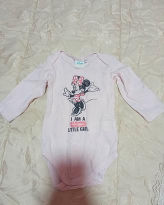Tutina con scritta e stampa Minnie