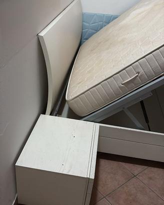 letto contenitore in legno con doghe CACCARO