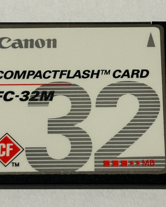Scheda CompactFlash Canon 32MB FC-32M - Vintage