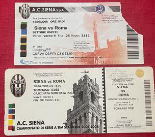Lotto Due Biglietti Siena Roma