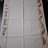 asciugapiatti a punto croce