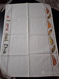 asciugapiatti a punto croce