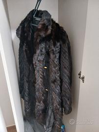 pelliccia di visone vero marrone