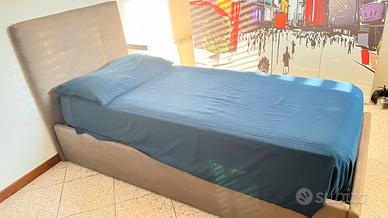 Letto singolo con contenitore