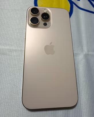 Iphone 16 pro max, 256 gb colore sabbia