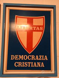 QUADRO  D'EPOCA LIBERTAS DEMOCRAZIA CRISTIANA