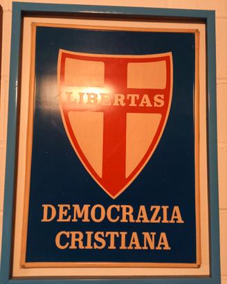 QUADRO  VINTAGE LIBERTAS DEMOCRAZIA CRISTIANA