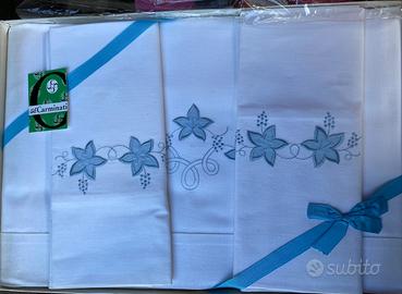 Lenzuola vintage ricamate