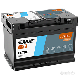 Batteria  Exide EL700 70Ah 760A 12V Start-Stop EFB