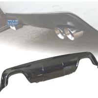 DIFFUSORE BMW E60 03-10 LOOK M DOPPIA USCITA NERO 