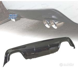 DIFFUSORE BMW E60 03-10 LOOK M DOPPIA USCITA NERO 