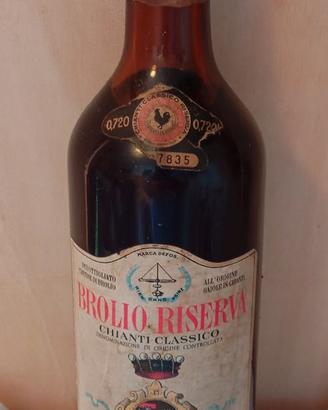 Bottiglia Vin Chianti Classico Riserva Brolio 1964