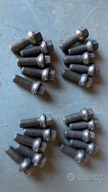 20 x Bulloni ruota neri sferici M14x1,5 33mm