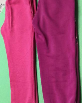 2 pantaloni bambina Puma e Disney taglia 6 anni.