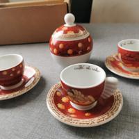 3 tazzine + zuccheriera thun natale