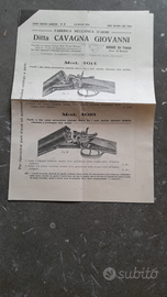 Catalogo armi cavanna Giovanni primi 900