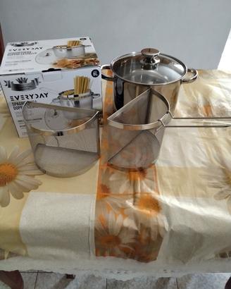 Pentola in Acciaio Inox Induzione con Coperchio tr