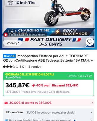 monopattino elettrico 