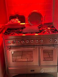 Blocco cottura Ilve Majestic con cappa Franke