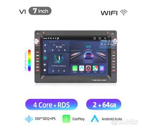 RADIO GPS ANDROID 14 PER SEAT SKODA VOLKSWAGEN VW 