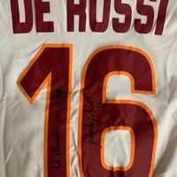 Maglia autografata Daniele DeRossi Roma2007 80anni