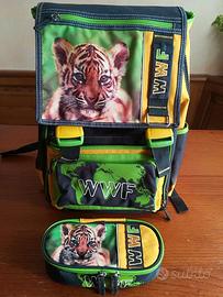 Zaino scuola WWF con astuccio