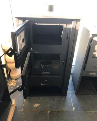 Stufa legna con forno 12 kw