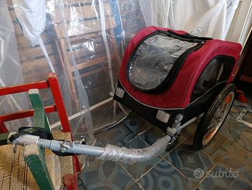 Carrellino bicicletta per cani