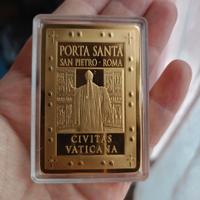 Medaglia Rettangolare Porta Santa San Pietro Roma 