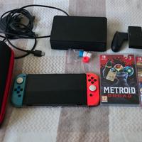 Nintendo switch oled+ 2 giochi, leggi descrizione