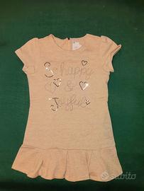 Vestito dorato bambina